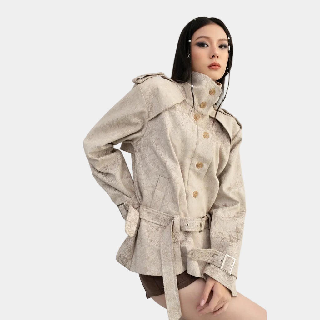 Cera Straight Trench Coat