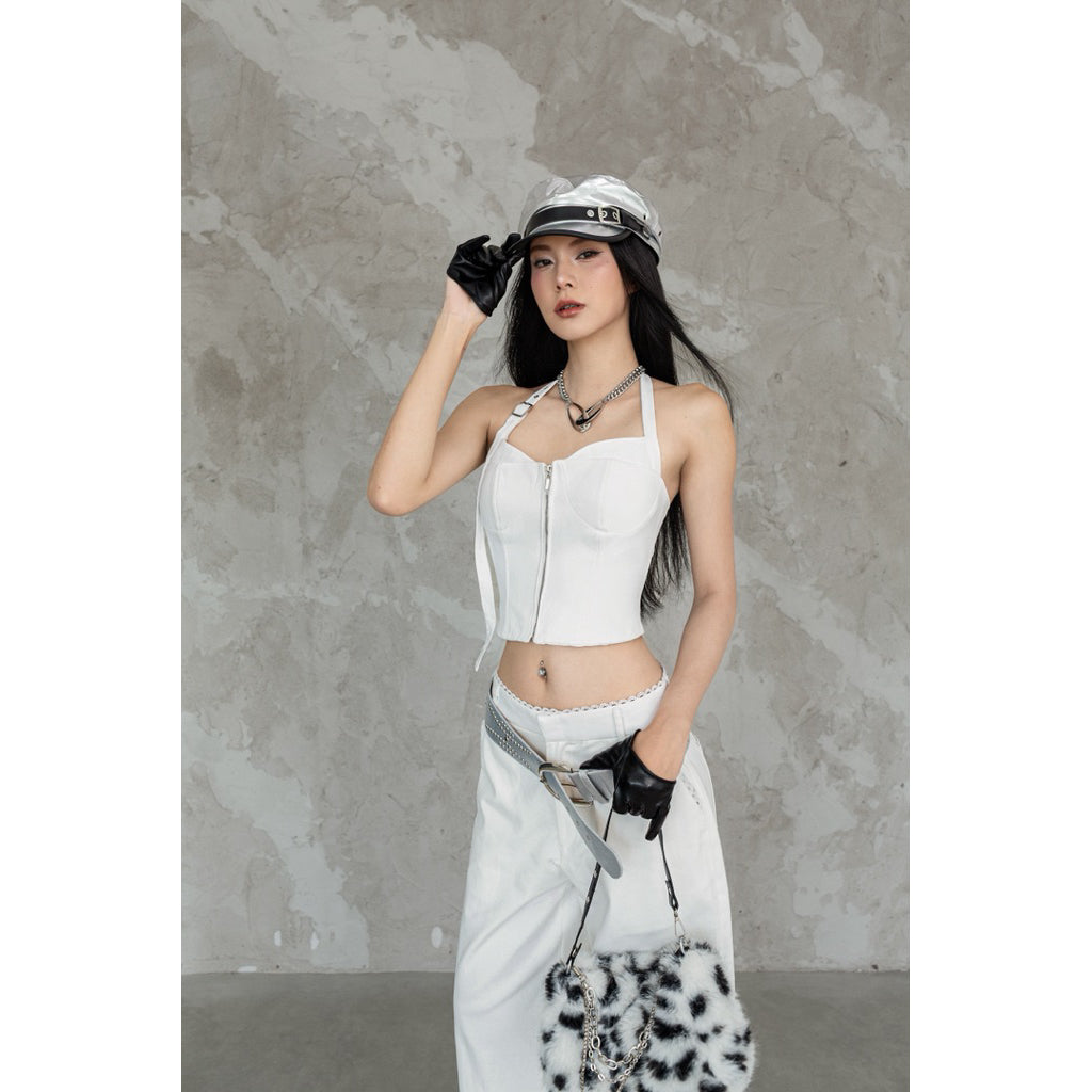 Cera White Corset Top