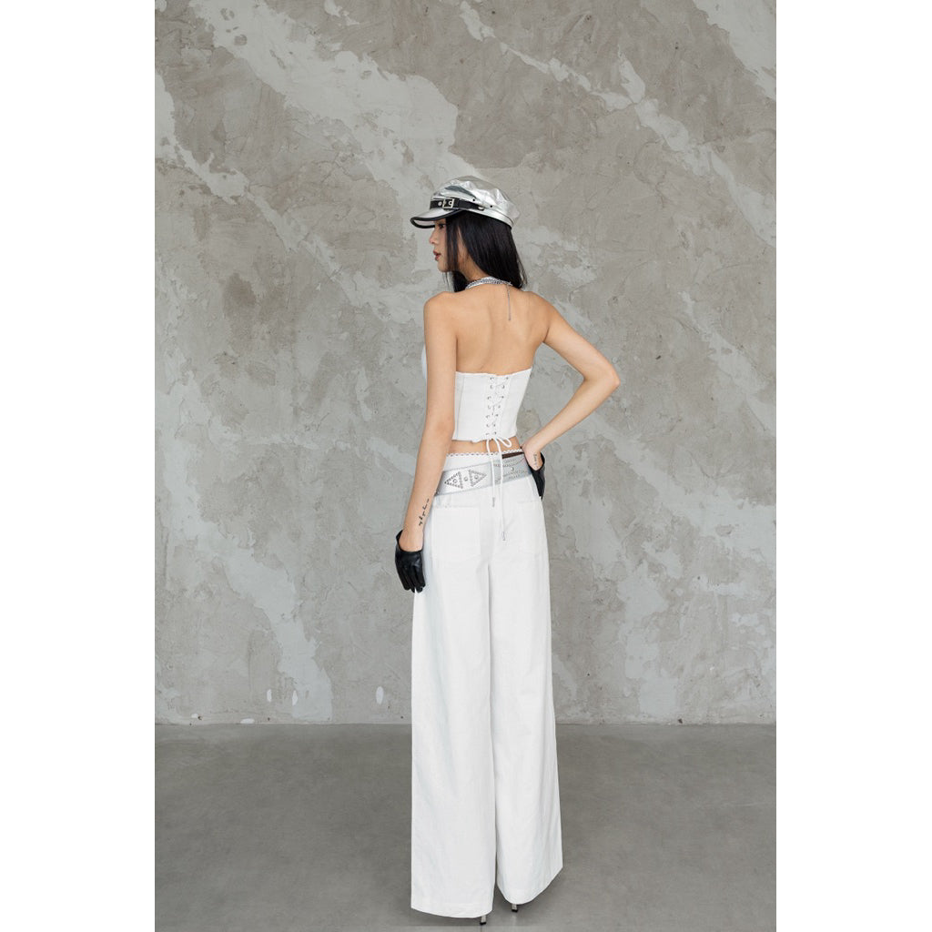 Cera White Corset Top