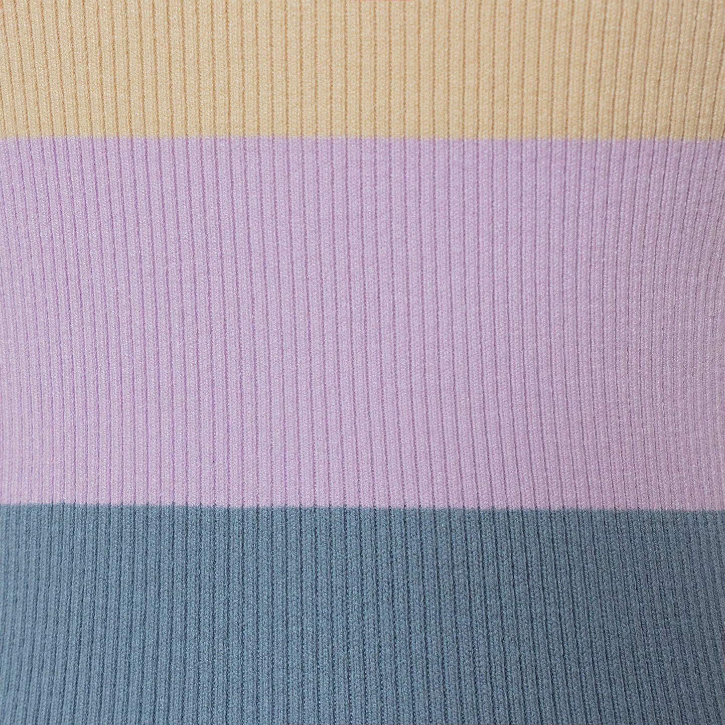 Ceci Purple Striped Knit Top