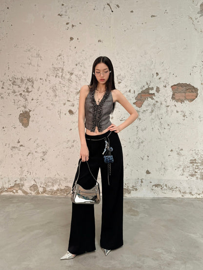 Hoo Design Pearl Gray Top