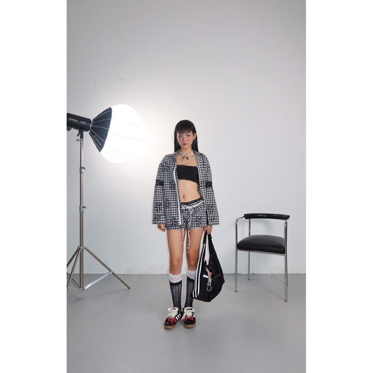 Sodope Club Black Checkered Shirt (Pre-order)