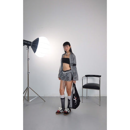 Sodope Club Black Checkered Shirt (Pre-order)