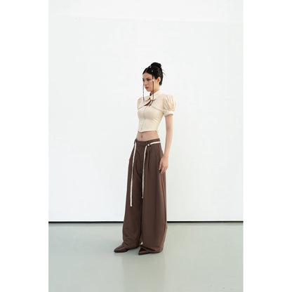 Cera Short Sleeve Corset Shirt