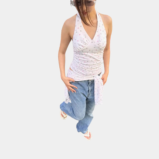 Tus.Atelier Bunny Tie Strap Top