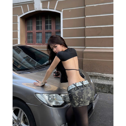 Kill System Open-Back Croptop Sold Out