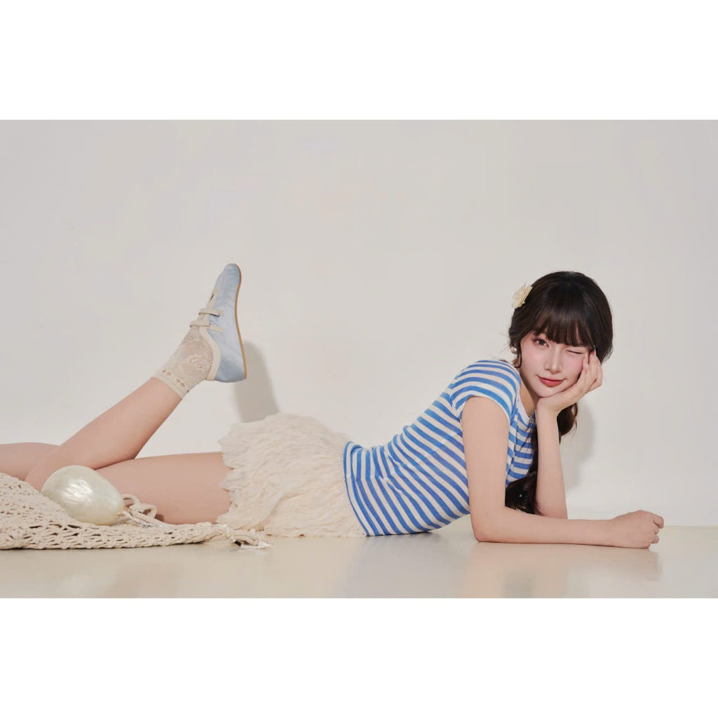 Colin Striped Paper T-Shirt With Short Sleeves