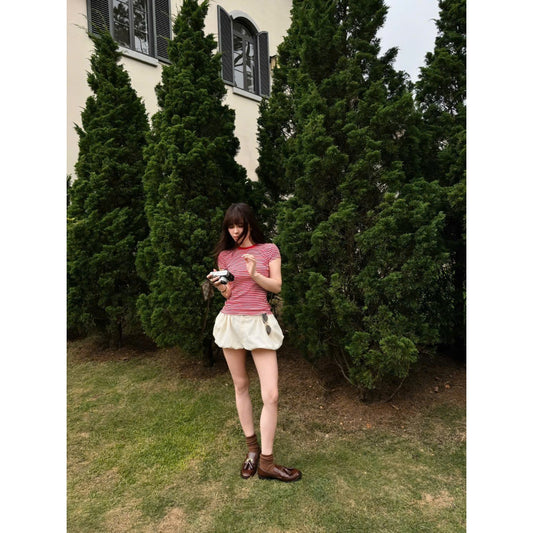 Colin Thin Striped Knit T-Shirt