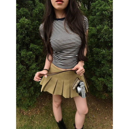 Colin Thin Striped Knit T-Shirt