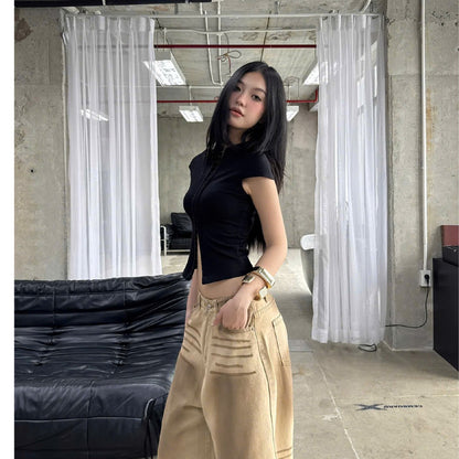 Kill System Corset Crop Top Lama