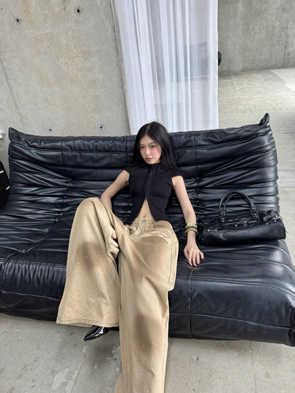 Kill System Corset Crop Top Lama