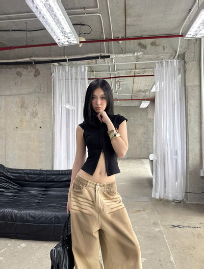 Kill System Corset Crop Top Lama