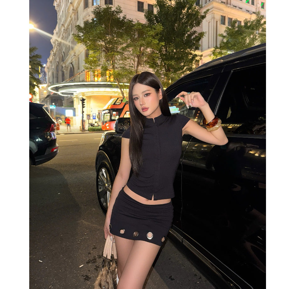 Kill System Corset Crop Top Lama