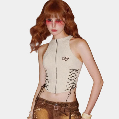 Aiai Studio Ariana Knit Halter Top