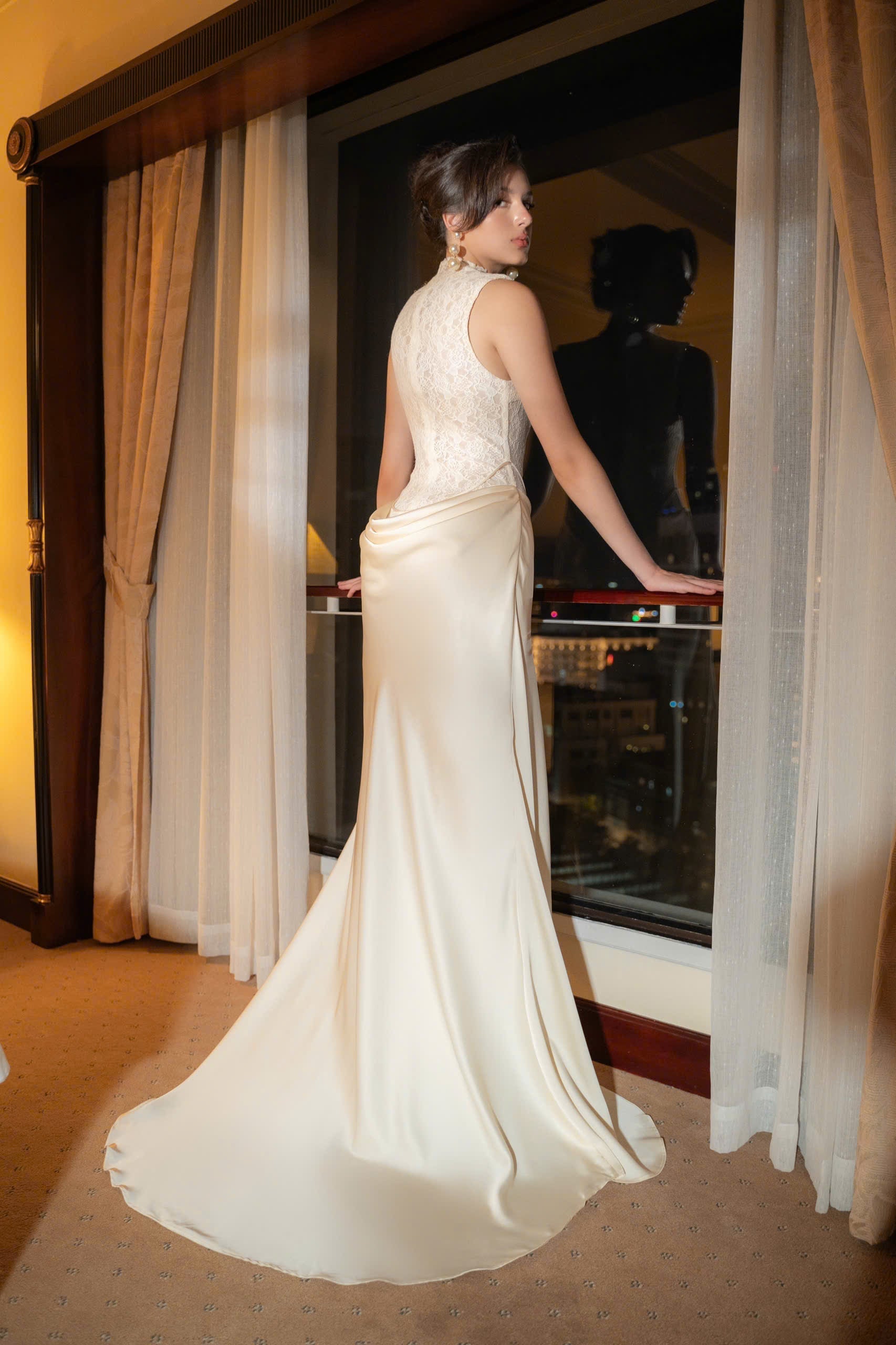 Kisserine Arianna Dress Creamy White / S