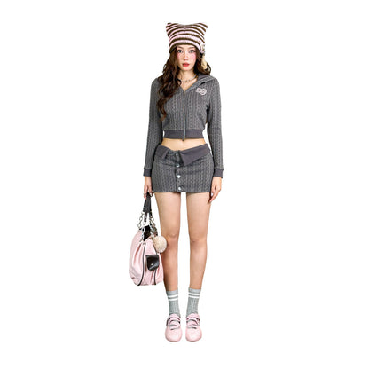 Aiai Studio Cat Spell Knitwear Coat
