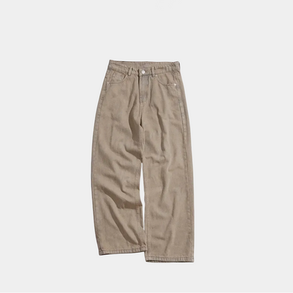 Whose Ash Brown Wide Straight Jeans