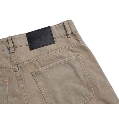 Whose Ash Brown Wide Straight Jeans