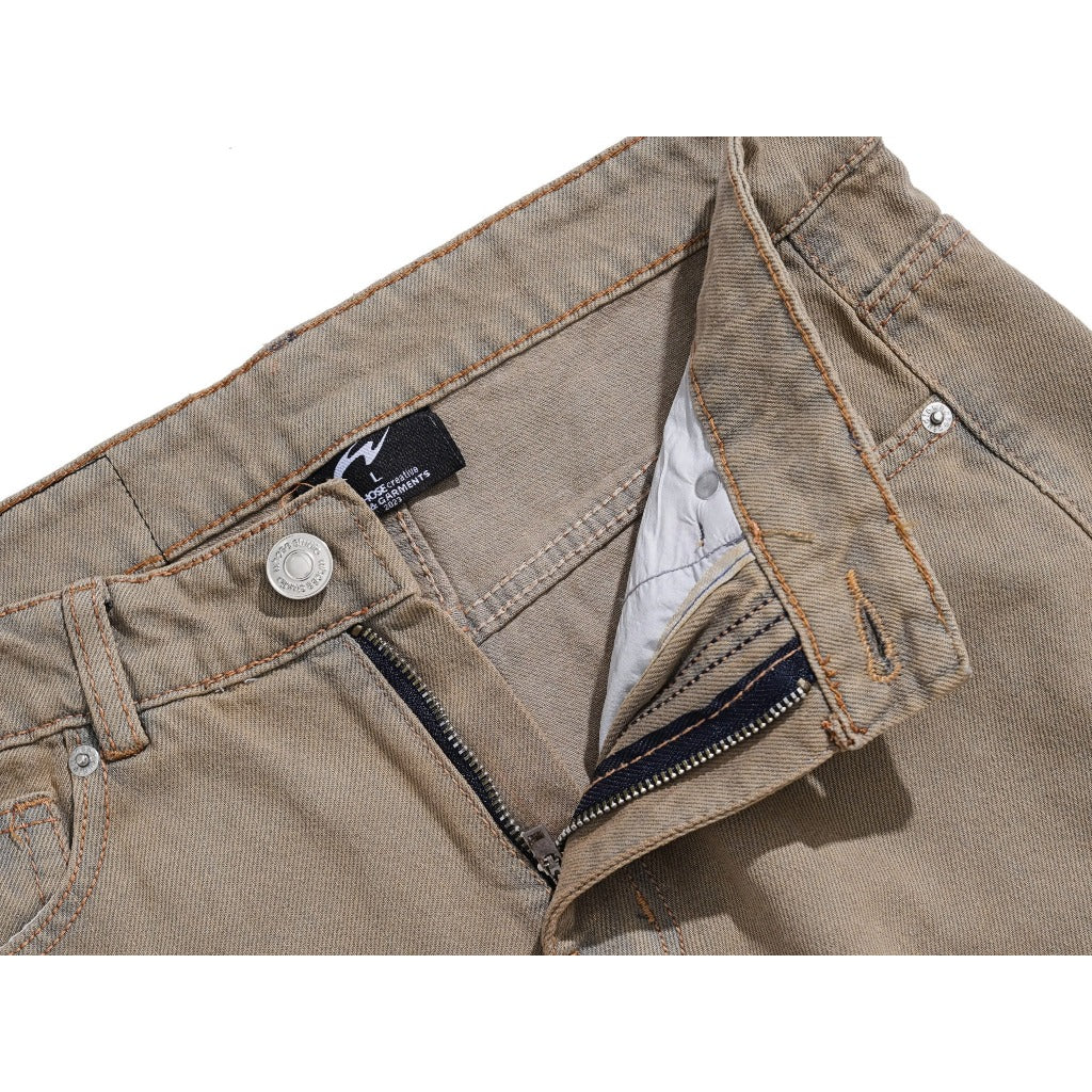 Whose Ash Brown Wide Straight Jeans