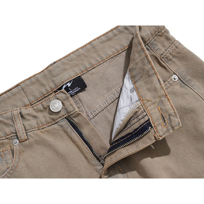 Whose Ash Brown Wide Straight Jeans