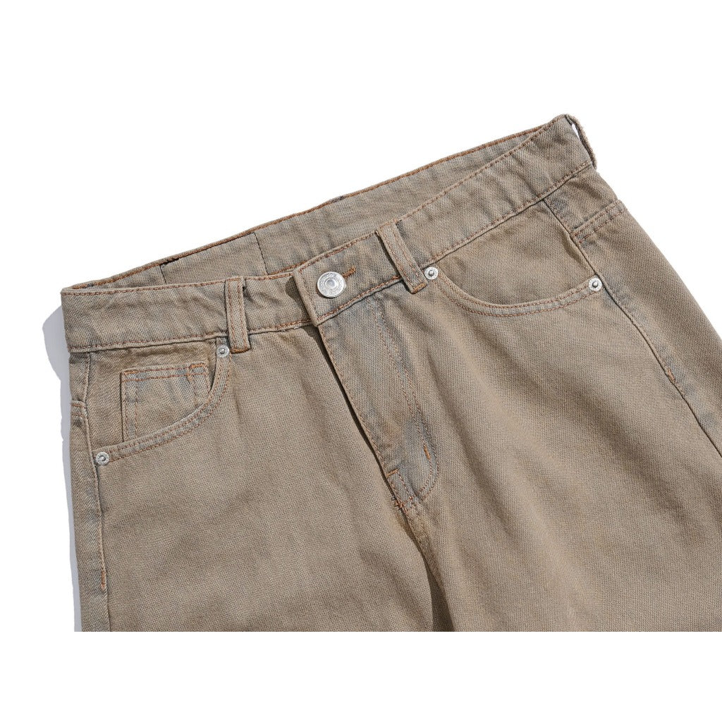 Whose Ash Brown Wide Straight Jeans