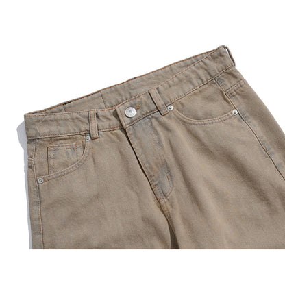 Whose Ash Brown Wide Straight Jeans