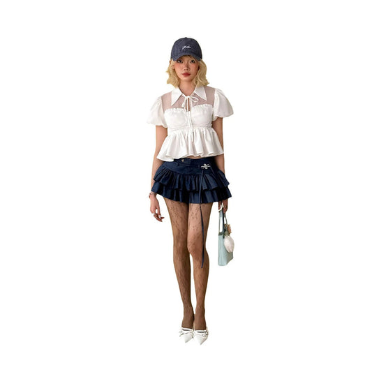 Aiai Studio Aurora Babydoll Top (Pre-order) - Em Clothing