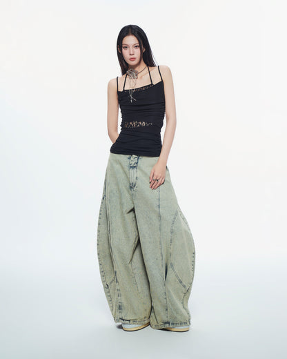 Bunny Hill Aysel Lace Panel Top (Black) (Pre-order) - Em Clothing