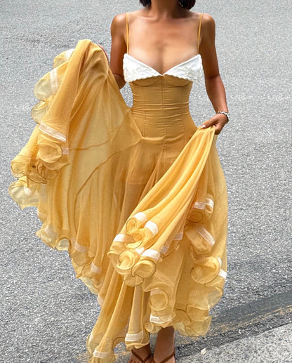 Huelleyrose Liane Dress Yellow