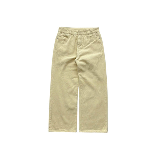 WHOSE Beige Ver 2 Wide Straight Jeans (Pre-order)