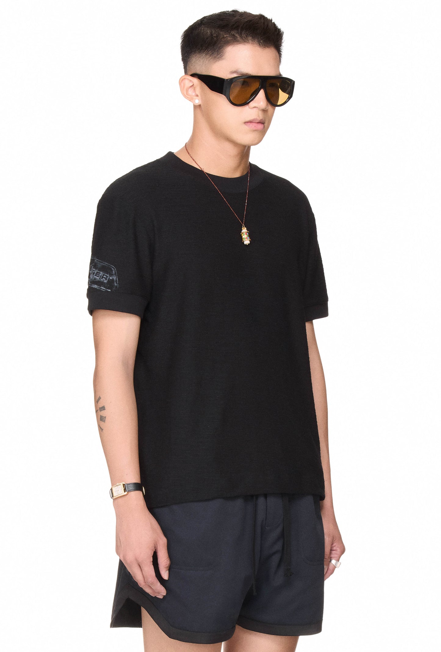 The Beuter Ringer T-Shirt - Black