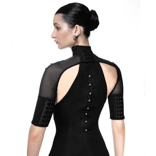 Feng System Black Cat Tattoo Top