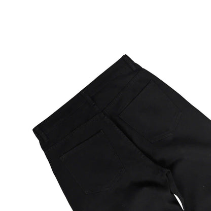 WHOSE Black Wide Straight Jeans (Pre-order)
