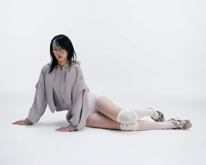 Bunny Hill Bluebell Jacket (Grey) (Pre-order) - Em Clothing