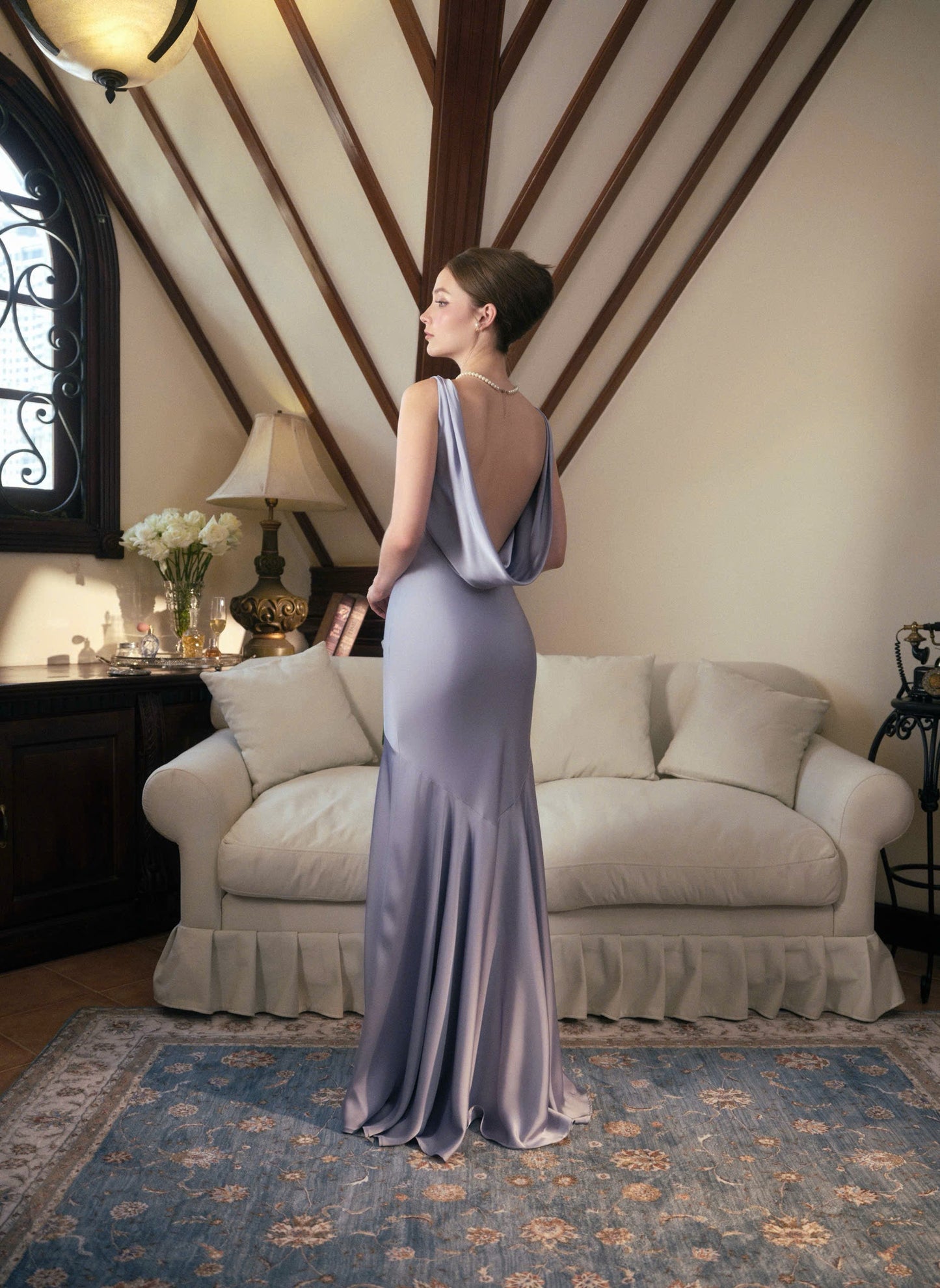 Kisserine Adelle Dress - Baby Blue