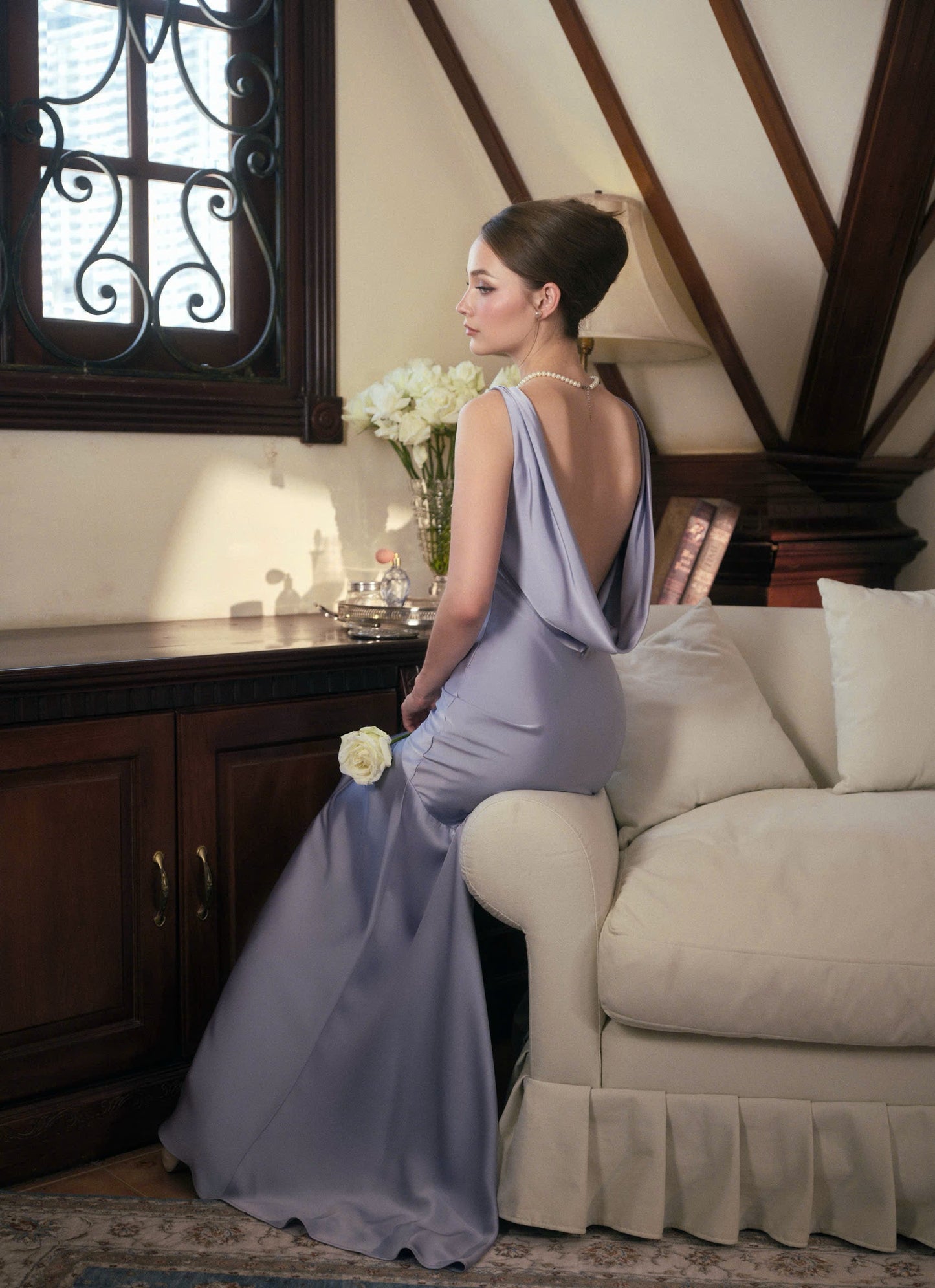 Kisserine Adelle Dress - Baby Blue