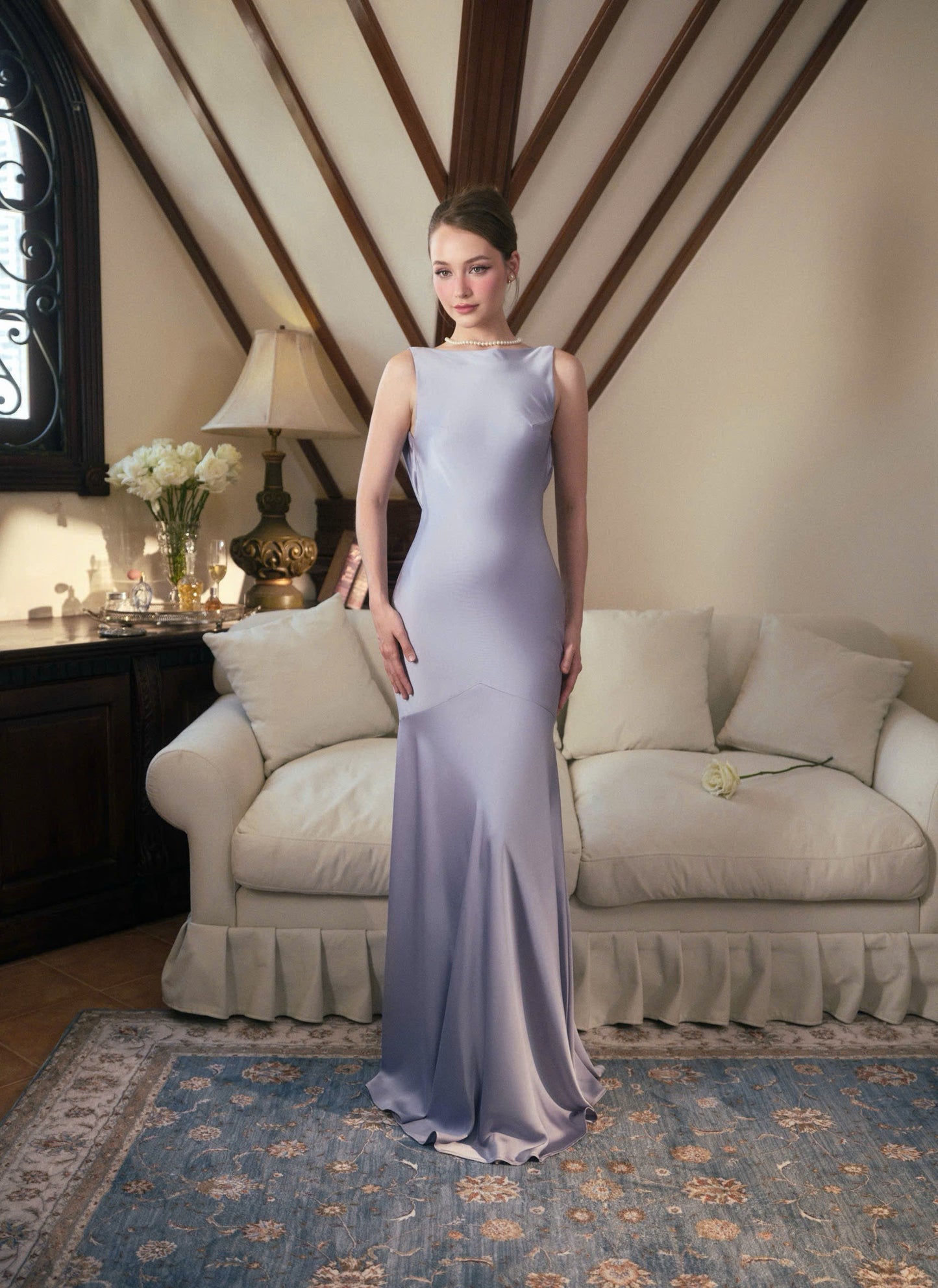 Kisserine Adelle Dress - Baby Blue