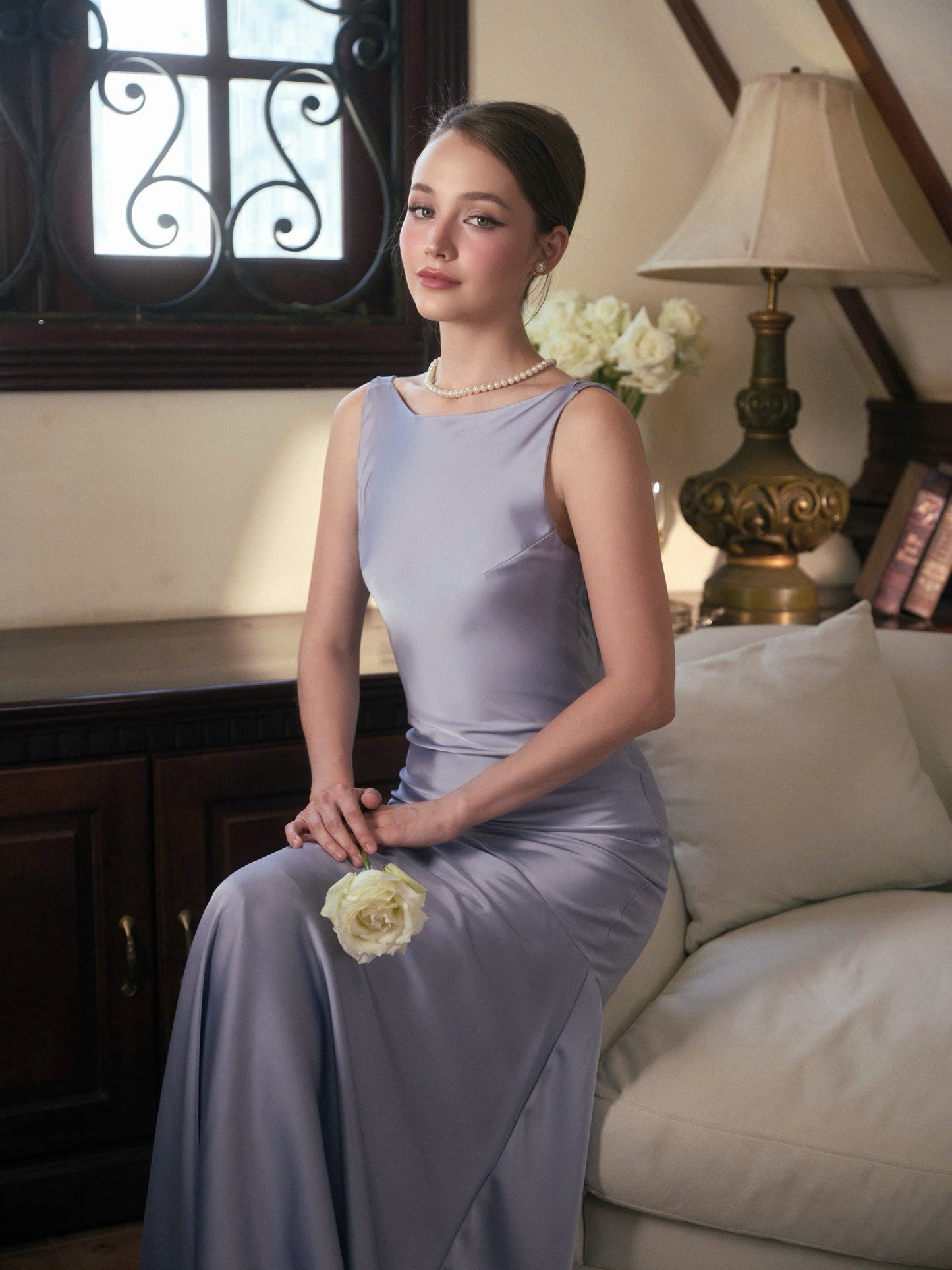 Kisserine Adelle Dress - Baby Blue