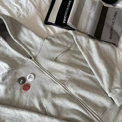 Whose Badge Hoodie Zip