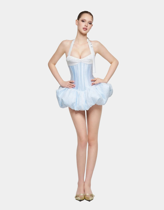 Eminist Ballet Bubble Corset Dress - Blue