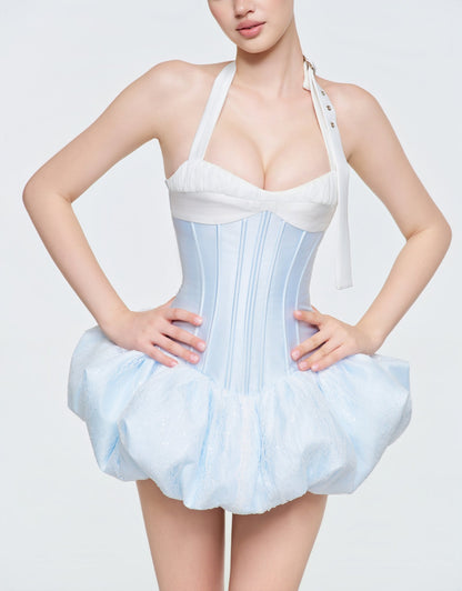 Eminist Ballet Bubble Corset Dress - Blue