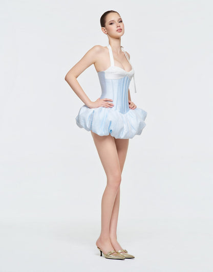 Eminist Ballet Bubble Corset Dress - Blue