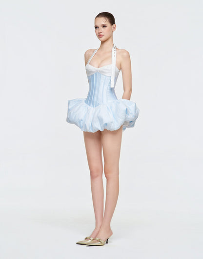 Eminist Ballet Bubble Corset Dress - Blue