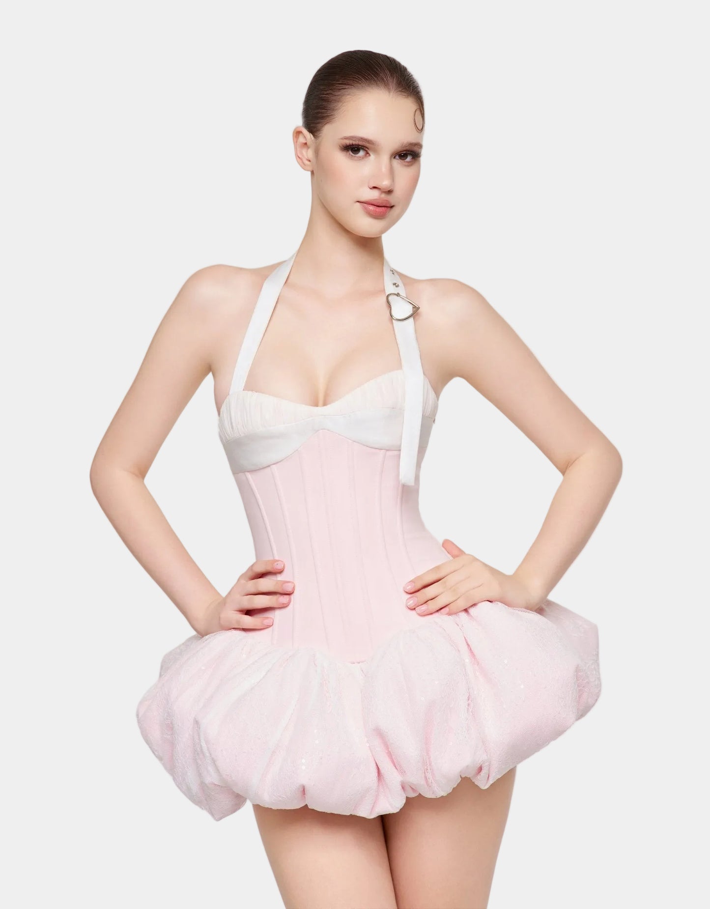 Eminist Ballet Bubble Corset Dress - Pink