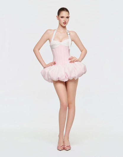 Eminist Ballet Bubble Corset Dress - Pink
