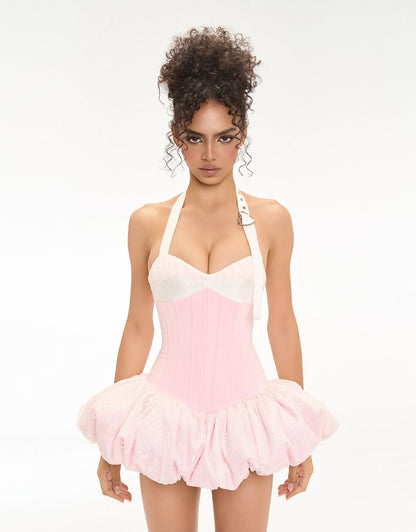 Eminist Ballet Bubble Corset Dress - Pink