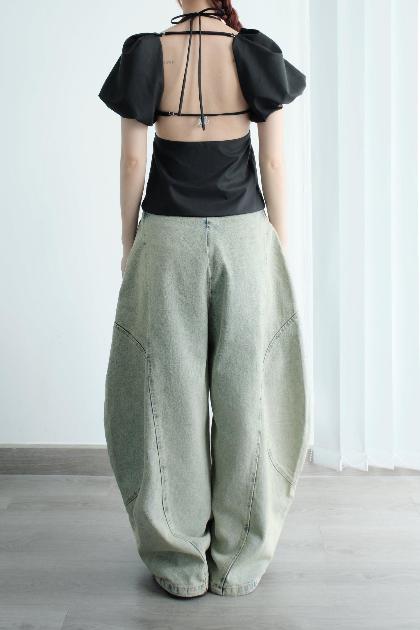 Bunny Hill Beau Top (Black) (Pre-order) - Em Clothing