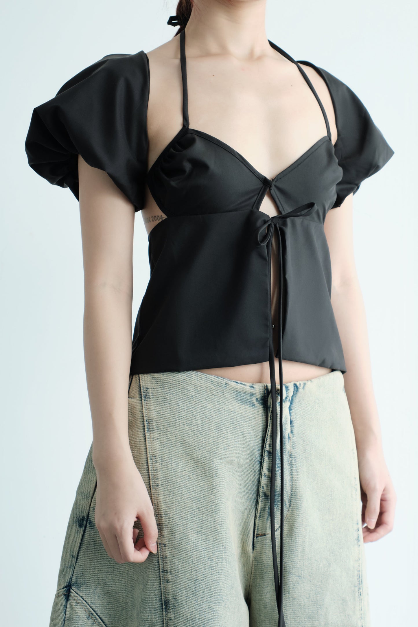 Bunny Hill Beau Top (Black) (Pre-order) - Em Clothing