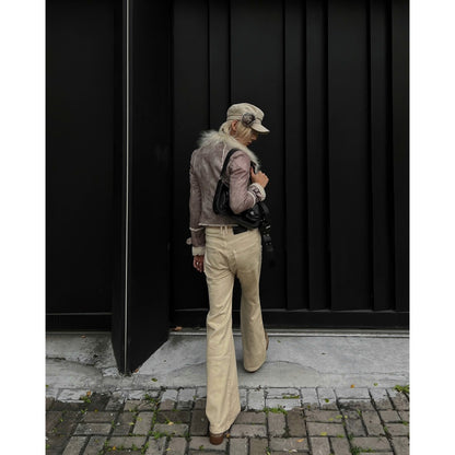 WHOSE Beige Flared Jeans Wash Ver. 1