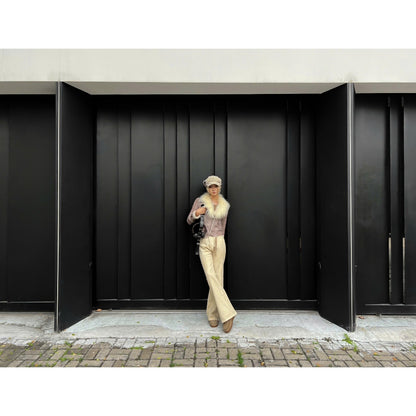 WHOSE Beige Flared Jeans Wash Ver. 1